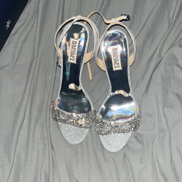 $275 Badgley Mischka Size 9 Jen Ankle Strap Crystal Sandal Pumps NWT - Picture 10 of 11
